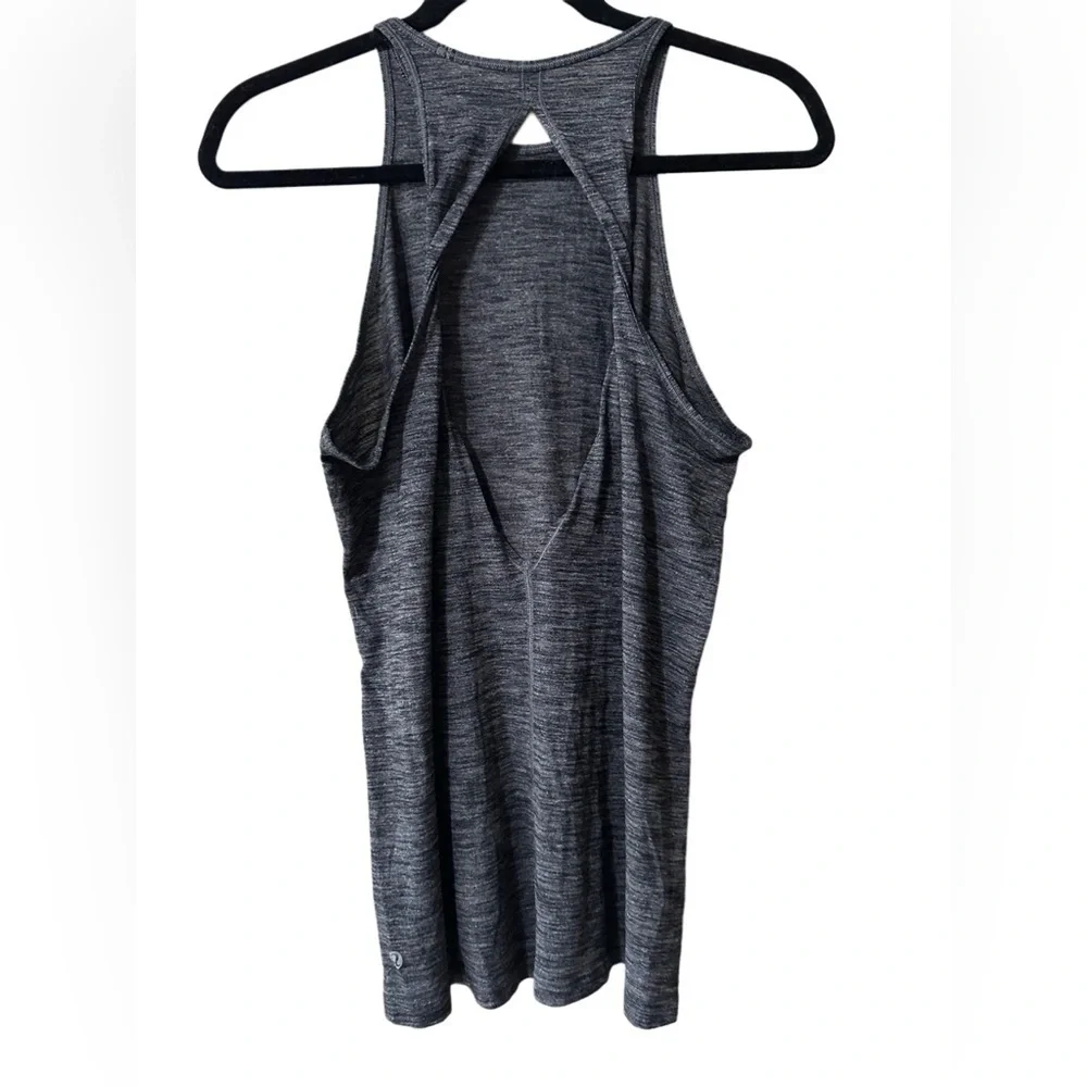 Lululemon Athletica Dark Gray Twist Strap Open Back Tank Top